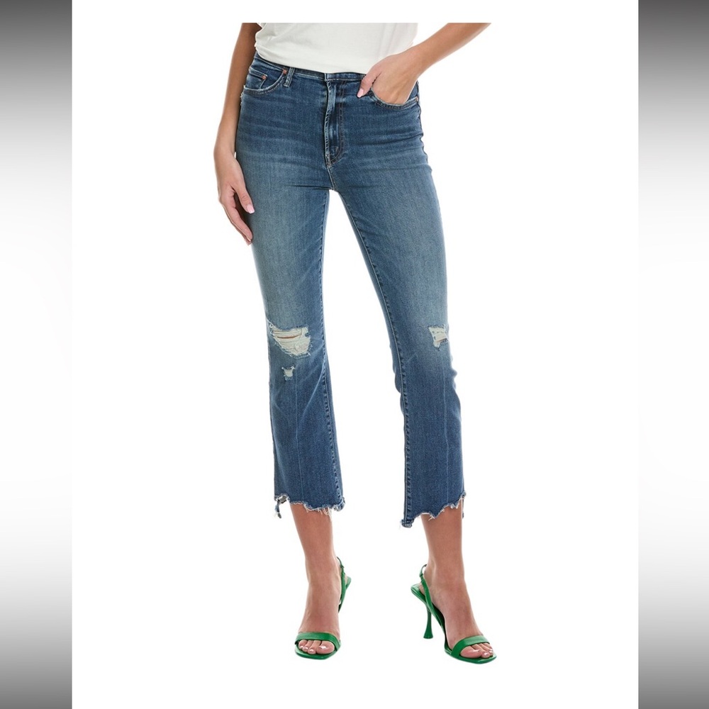 MOTHER The Insider Crop Step Chew Dancing On Coals Bootcut Jean size 30